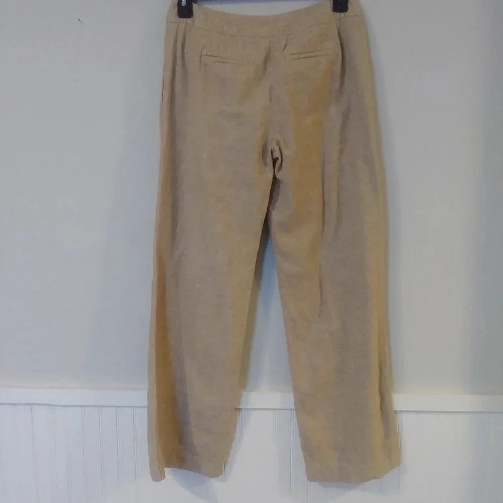 Chico's Linen Blended‎ Brown Pants